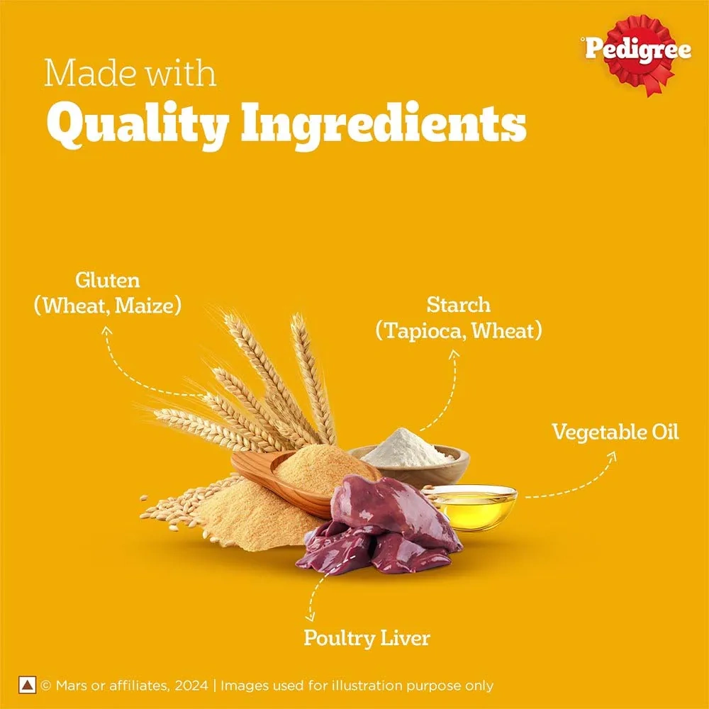 Pedigree Tasty Jerky Chicken and Liver Flavour Adult Dog Treat - Image 5