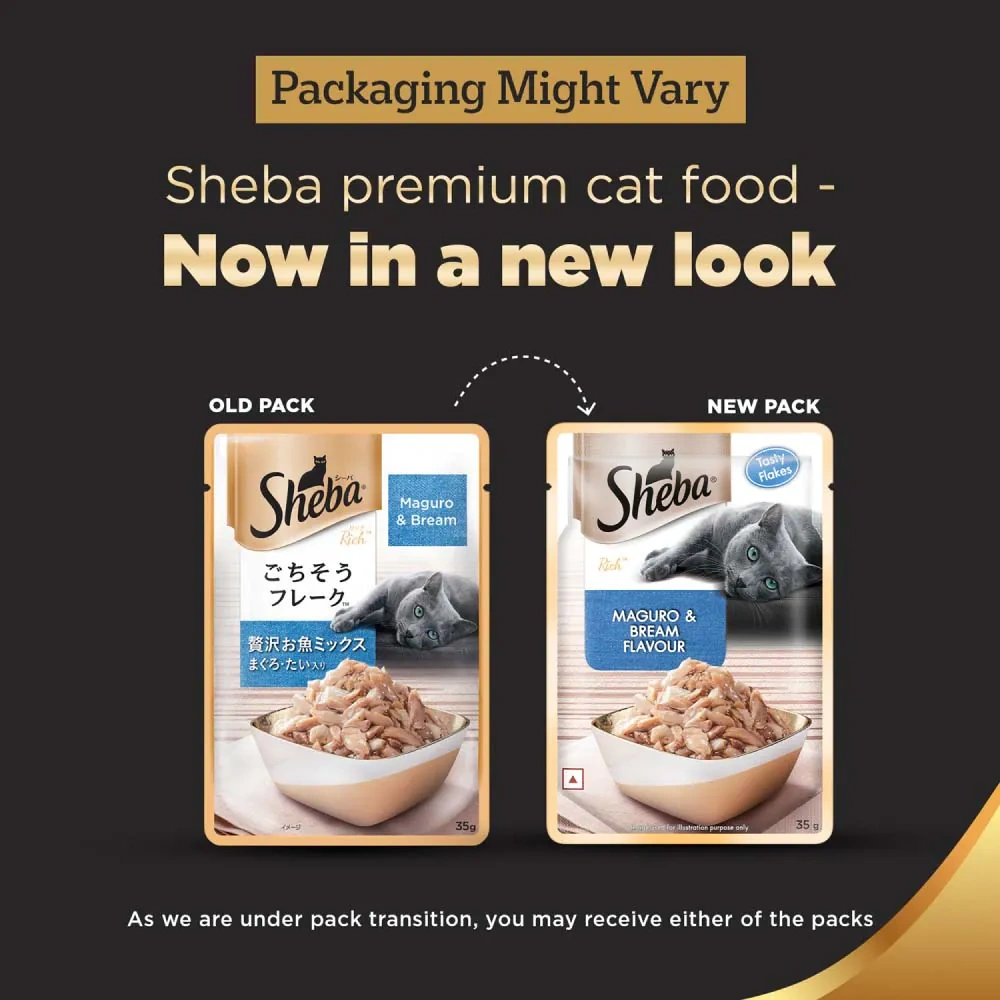 Sheba Maguro & Bream Fish Mix Adult Cat Wet Food - Image 3