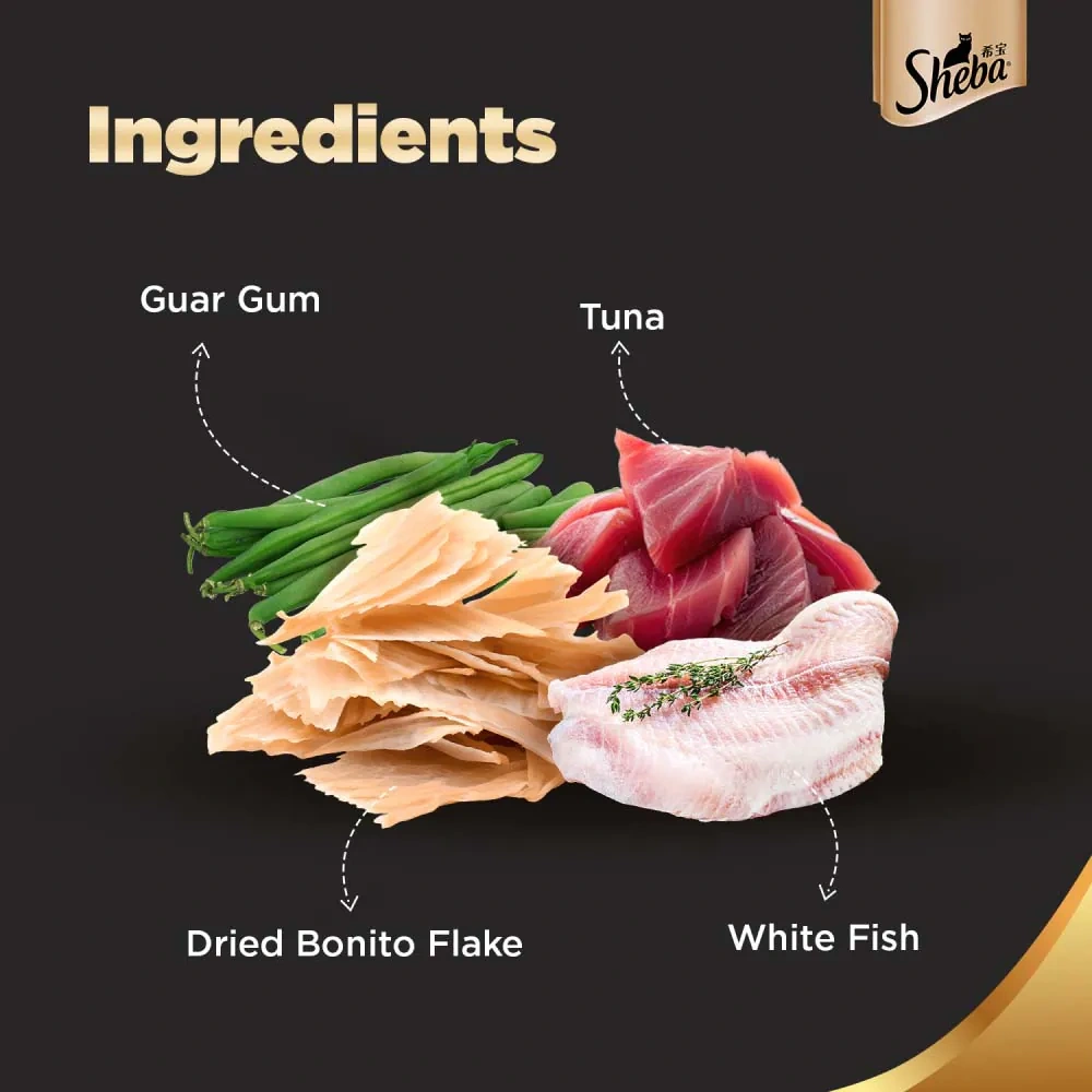 Sheba Maguro & Bream Fish Mix Adult Cat Wet Food - Image 4