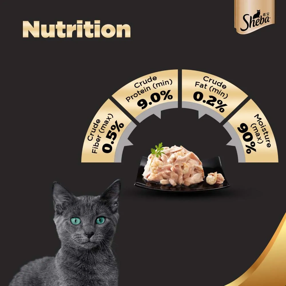 Sheba Tuna White Meat & Snapper In Gravy Adult Cat Wet Food - Image 4