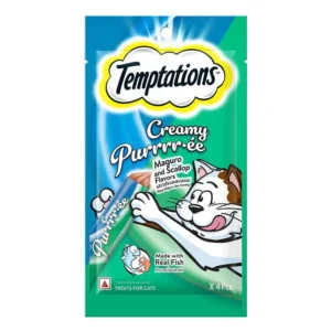 Temptations Creamy Purrrr-Ée Maguro and Scallop Flavour Cat Treats