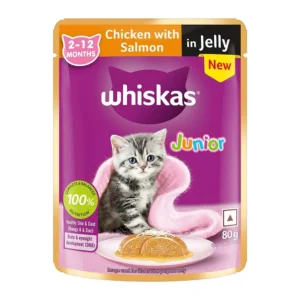 Whiskas Chicken with Salmon in Jelly Kitten Cat Wet Food