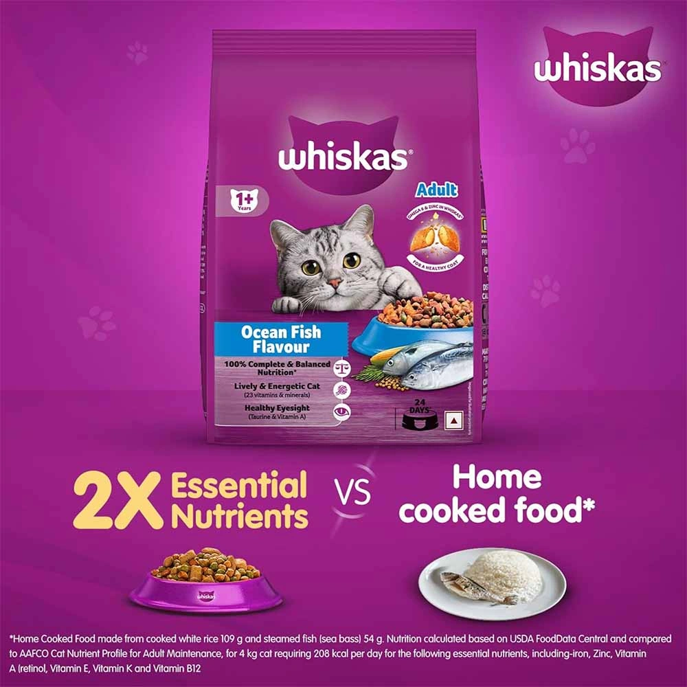 Whiskas Ocean Fish Flavour Adult Cat Dry Food - Image 5