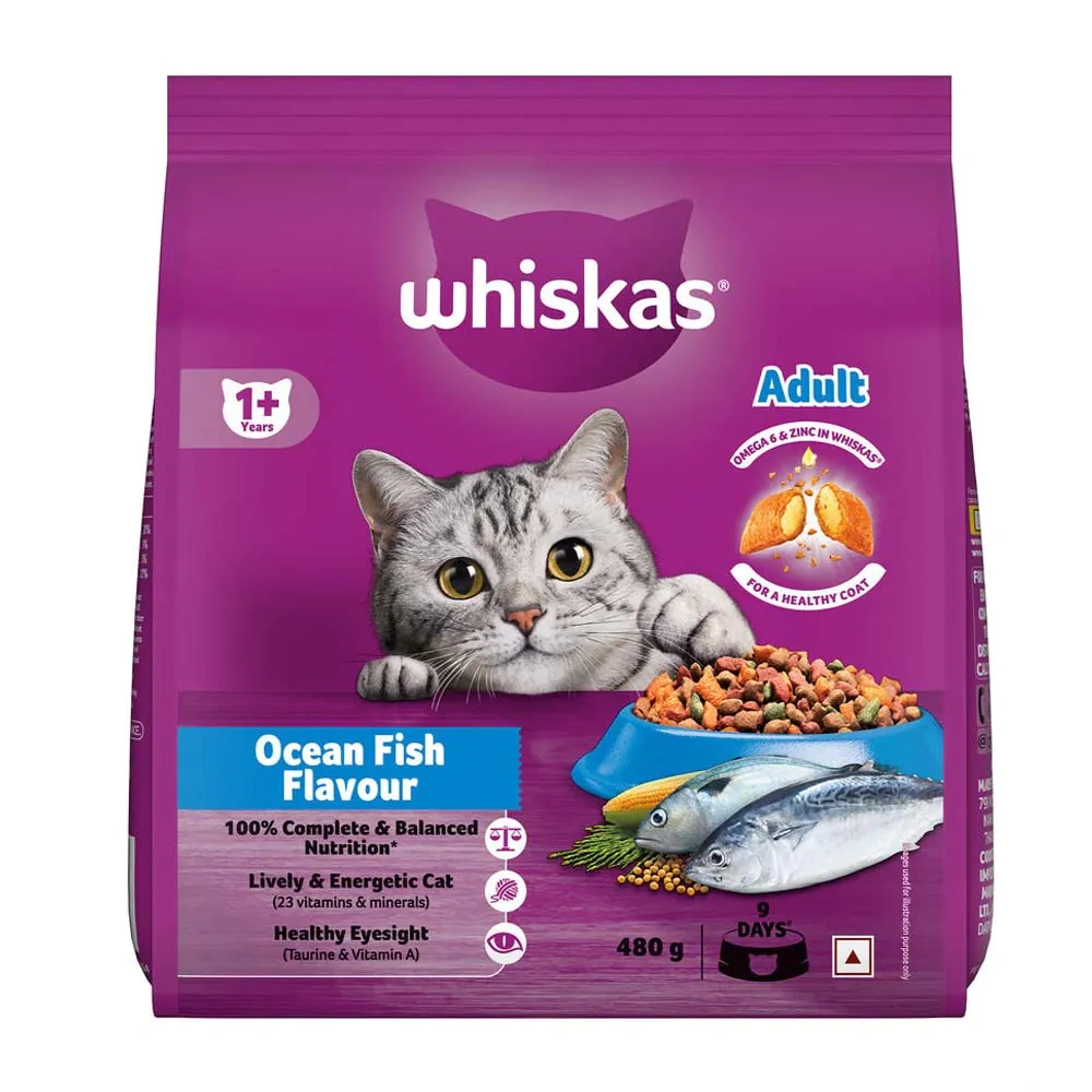 Whiskas Ocean Fish Flavour Adult Cat Dry Food