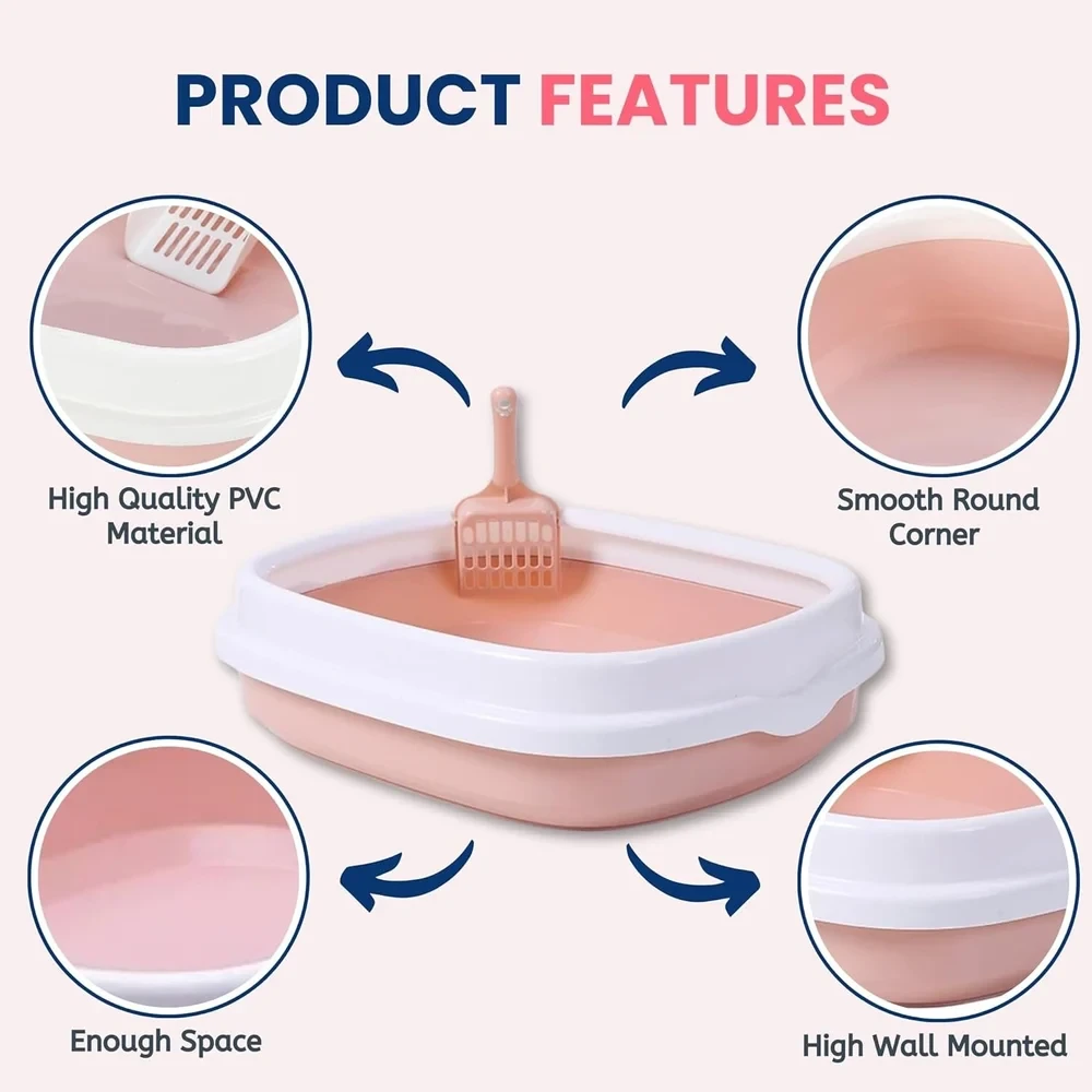 Cat Litter Tray with Scooper - Image 2