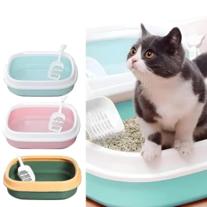 Cat Litter Tray with Scooper